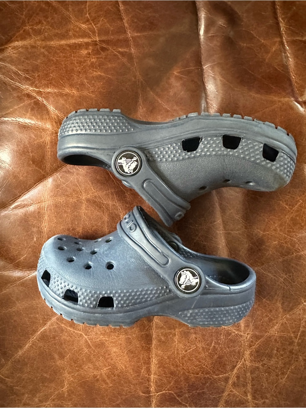 CROCS baby Navy Blue Classic Clogs